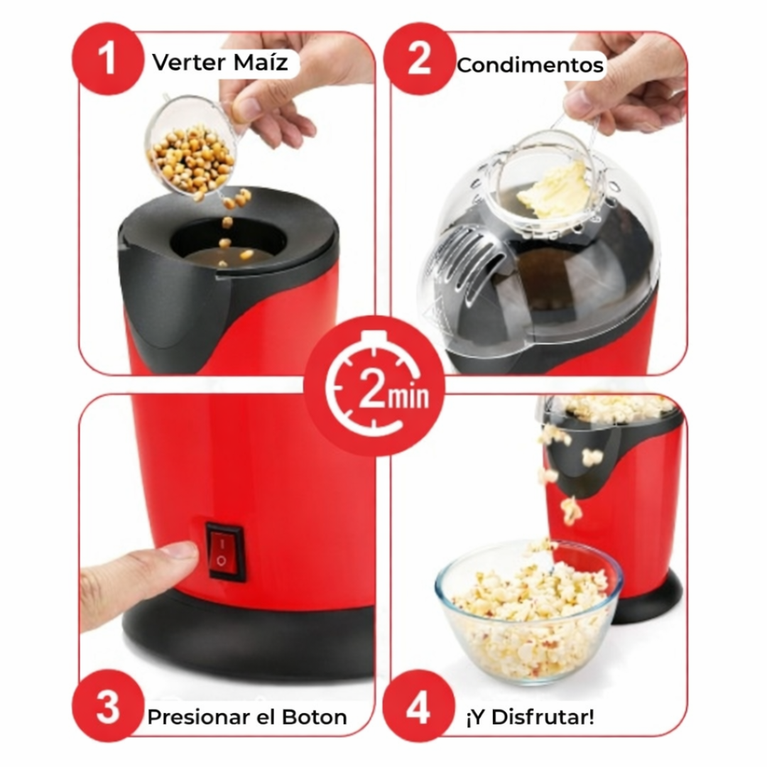 Palomitera de Aire Caliente Sin Aceite